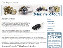 Tablet Screenshot of carkeys-austin.com